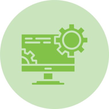 Ayarlar Glyph Çember Gradyan Simgesi