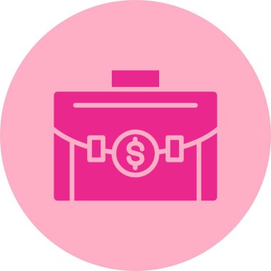 Evrak çantası Kabartma Çemberi Gradyan Simgesi