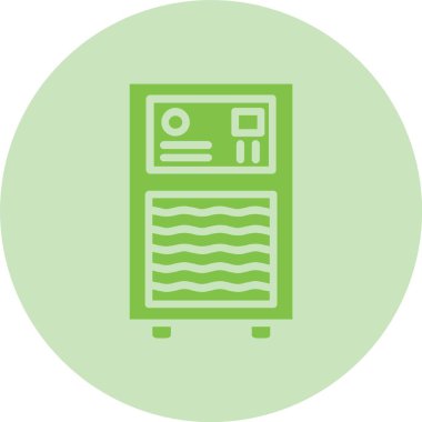 Isıtıcı Kabartma Çemberi Gradyan Simgesi