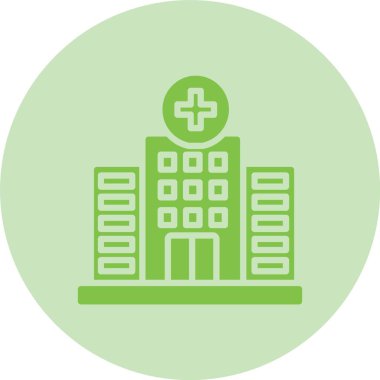 Hoaspital Kabartma Çemberi Gradyan Simgesi