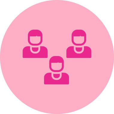 Grup Kabartma Çemberi Gradyan Simgesi