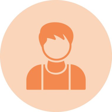 Kullanıcı Kabartma Çemberi Gradyan Simgesi