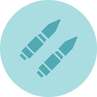 Mühimmat Kabartma Çemberi Gradyan Simgesi