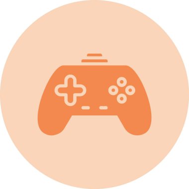 Oyun Pad Kabartma Çemberi Gradyan Simgesi