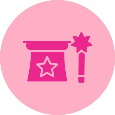 Sihirli Hile Kabartma Çemberi Gradyan Simgesi