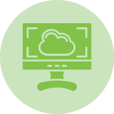 Ekran Kabartma Çemberi Gradyan Simgesi