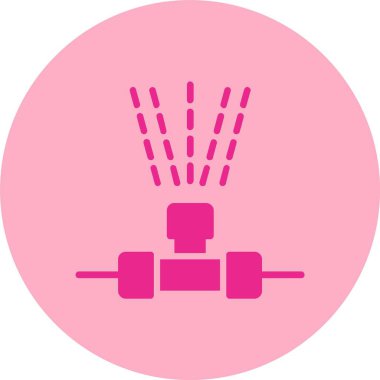 Fıskiye Kabartma Çemberi Gradyan Simgesi