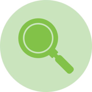 Büyütme Camı Kabartma Çemberi Gradyan Simgesi