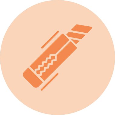 Kesici Kabartma Çemberi Gradyan Simgesi