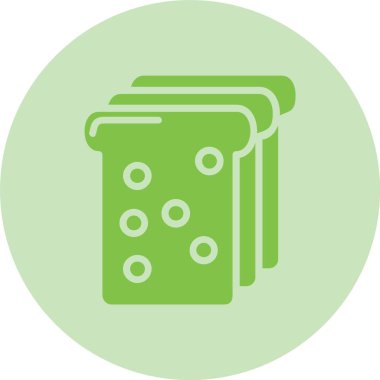 Ekmek Kabartma Çemberi Gradyan Simgesi