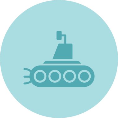 Denizaltı Kabartma Çemberi Gradyan Simgesi