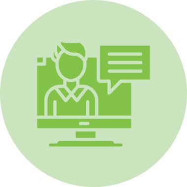 Video Dersi Kabartma Çemberi Gradyan Simgesi