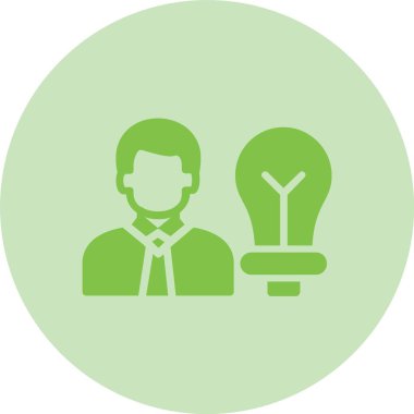 Girişimci Kabartma Çemberi Gradyan Simgesi