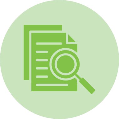 Araştırma Kabartma Çemberi Gradyan Simgesi