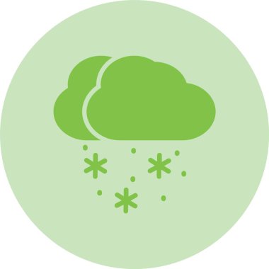 Kar Kabartma Çemberi Gradyan Simgesi