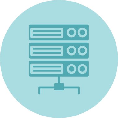 Sunucu Kabartma Çemberi Gradyan Simgesi