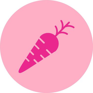 Havuç Kabartma Çemberi Gradyan Simgesi