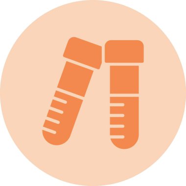 Test Tüpleri Kabartma Çemberi Gradyan Simgesi