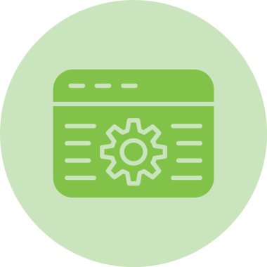 Tarayıcı Ayarları Glyph Çember Gradyan Simgesi