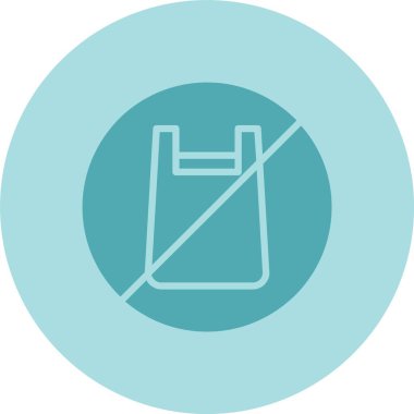 Plastik Torba Kabartma Çemberi Gradyan Simgesi Yok