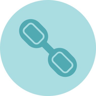 Zincirli Kabartma Çemberi Gradyan Simgesi