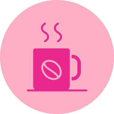 Kahve Kabartma Çemberi Gradyan Simgesi