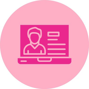 Glyph Çemberi Gradyan Simgesi Profili