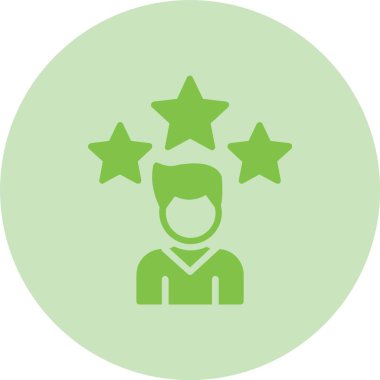 Aday Kabartma Çemberi Gradyan Simgesi