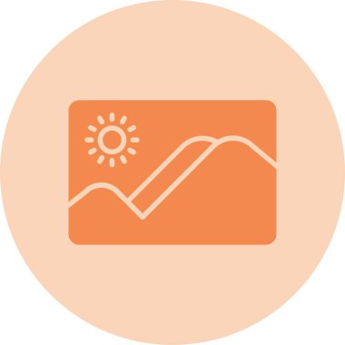 Resim Kabartma Çemberi Gradyan Simgesi