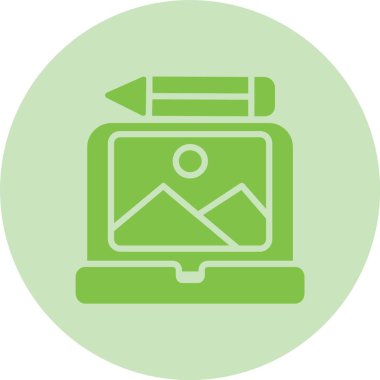 Fotoğraf Düzenleme Kabartma Çemberi Gradyan Simgesi