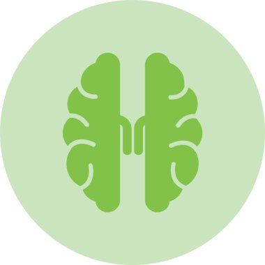 Beyin Kabartma Çemberi Gradyan Simgesi