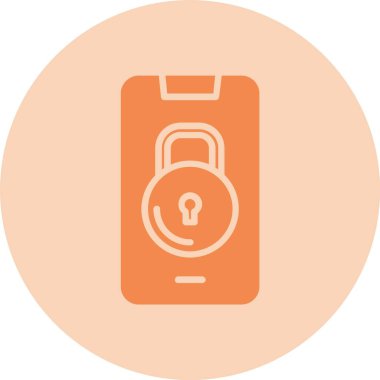 Kabartma Çemberi Gradyan Simgesini Kilitle