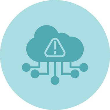 Veri Ağı Kabartma Çemberi Gradyan Simgesi