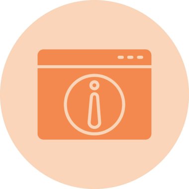 Bilgi Kabartma Çemberi Gradyan Simgesi