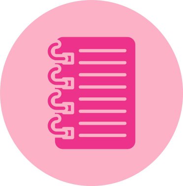 Notlar Kabartma Çemberi Gradyan Simgesi