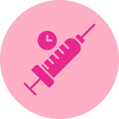 Şırınga Kabartma Çemberi Gradyan Simgesi