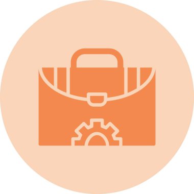 Evrak çantası Kabartma Çemberi Gradyan Simgesi