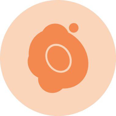 Yumurta Kabartma Çemberi Gradyan Simgesi