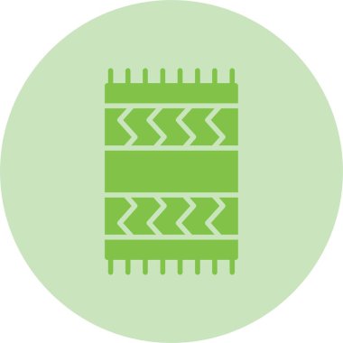 Plaj Havlusu Kabartma Çemberi Gradyan Simgesi