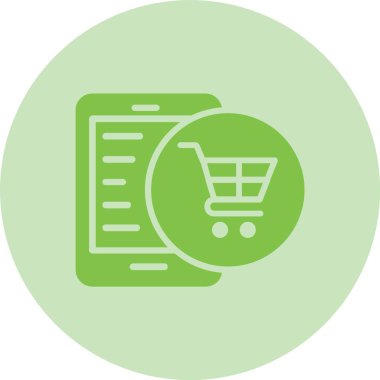 Çevrimiçi Dükkan Kabartma Çemberi Gradyan Simgesi