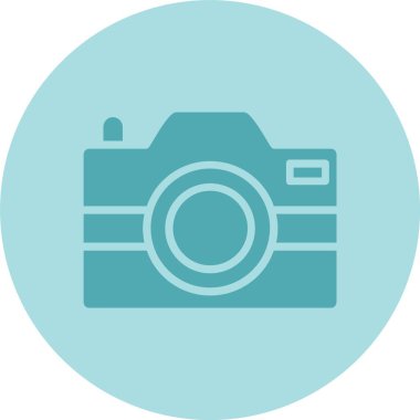 Kamera Kabartma Çemberi Gradyan Simgesi