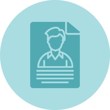 Aday Kabartma Çemberi Gradyan Simgesi