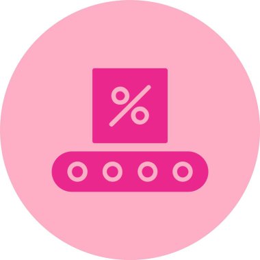 Taşıyıcı Şerit Kutusu Kabartma Çemberi Gradyan Simgesi