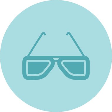 Güneş Gözlüğü Kabartma Çemberi Gradyan Simgesi