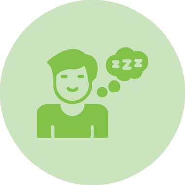 Uyuyan Kabartma Çemberi Gradyan Simgesi