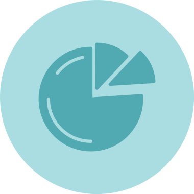 Pasta Grafiği Kabartma Çemberi Gradyan Simgesi