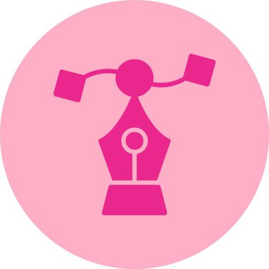 Vektör Kabartma Çemberi Gradyan Simgesi