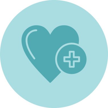 Sağlık Hizmetleri Kabartma Çemberi Gradyan Simgesi