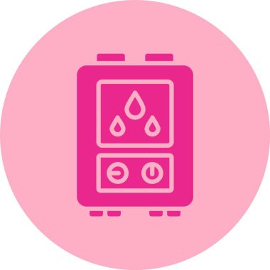 Su Kazanı Kabartma Çemberi Gradyan Simgesi