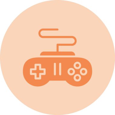 Gamepad Glyph Çember Gradyan Simgesi